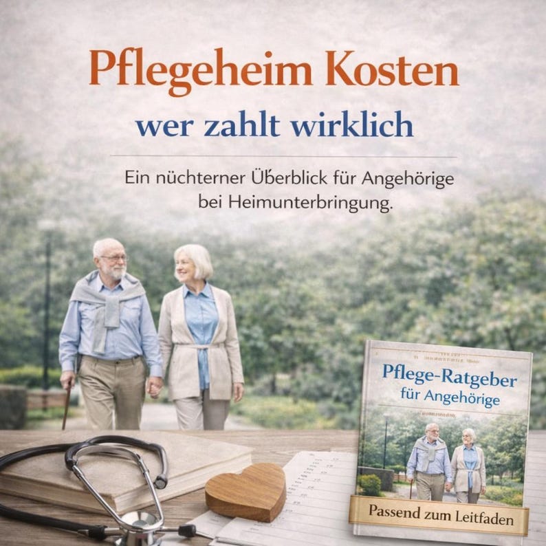 Pflegeheimkosten verstehen – Eigenanteil, 100.000-Euro-Grenze und Unterhaltspflicht einfach erklärt (PDF)